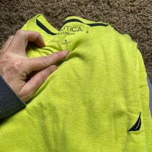 NWT Nautica t shirt/ Lime green/ Mens Medium